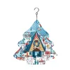 Sublimation Blanks Blank Wind Spinner Christams Tree Shape White Aluminium Metal Hanging Spinners For Diy Double S Dh3Xg