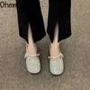 2023 Summer Shiny Ownestones Женщины Slipper Fashion Slip на женских мулах. Обувь Случайная сандал -туфли на открытом воздухе на открытом воздухе 230327