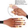 Nagelövning Display Practice Hand för akrylnaglar Flexibel Nail Practice Hands Training Moverble Nail Maniquin Hand med 100 eller 200 st Nagelspets 230325