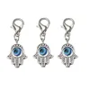 Andere 10 teile/los 35x1 m Evil Eye Perlen Hamsa Hand Charms Pendent Karabinerverschluss Anhänger Schlüsselanhänger Schmuck Zubehör Drop Lieferung 20 DHSNB