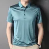 Men's Polos 2023 Short-sleeved T-shirt Men's Casual Polo Collar Shirt Summer Fashion Large Breathable