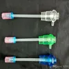 Fumer Pipes Acrylique trois fait maison bouilloire, Vente en gros Bongs Brûleur à mazout Tuyaux en verre Eau