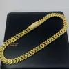 Anhänger Halsketten Pass Diamond Tester Iced Out 15 mm 4 Reihen 925 Silber 14 Karat Echtgold vergoldet VVS1 Moissanit Cuban Link Chain Halskette Männer