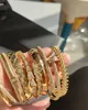 High-end luxe goud zilver manchet nagel bangle armband tennis diamanten Ontwerper voor Vrouwen mannen paar modeontwerper Bruiloft Feest Thanksgiving Valentijn geschenken