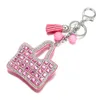 Porte-clés sac chanceux cristal strass porte-clés porte-clés porte-monnaie pour voiture cadeau de noël bijoux Llaveros