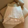 Skirts Pleated Mini Skirts Women's Summer Y2k Clothing Elegant Preparatory Student Korean Fashion Harajuku Full Match Women's Mujer Rope 230404