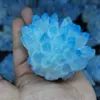 Annan heminredning 450G Sällsynt vackra Blue Ghost Phantom Quartz Crystal Cluster Prov 1pcs 230327