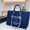 50% off Luxury Classics Women's Handbags Beach Pearl Canvas Embroidered Chain Packs Bag Small Large Pack 59OP