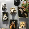 Tabletop Wine Racks Resin Simulation Animal Head Wall Hanging Wolf Status Lion Figure Bar Mural Sculptures Ornaments Home Decor Accessories 230327