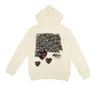 Erkek Hoodies Sweatshirts Designer Com Des Garcons Sweatshirt CDG Kırmızı Kalp Zip Up kapşonlu marka lacivert yeb4