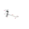 Sleufted hook goederen planken winkelwinkel slatwall single hook 4 size supermarkt display fitting talk hanger dh93