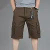 Shorts masculinos shorts cargo homens homens verão casual short-bolso shorts homens jogadores shorts calças de calça respirável grande alto tamanho grande 230327