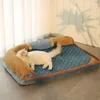 Inne koty dostarczają Hoopet VIP PET łóżko z poduszką Premium Mat Sofa dla psów Golden Retriever Labrador Pad 230327