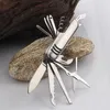 Professionellt handverktyg sätter multifunktionell schweizisk armékniv rostfritt stål present folding mini bärbar nyckelhängare