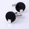 Cuff Links Kflk Jewelry Shirt Cufflink pour hommes Brand Black Cuff Bouton grosse Bouton High Quality Round Luxury Wedding Mâle Invités 230325