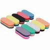 Nail Files 200pcs Mini Nail Sponge Nail File Buffer Block Buffing Sanding Professional Nail Tools Double sided 10 colors Small File 230325