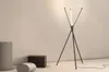 Floor Lamps Minimalist Tripod Lamp Black Led Line Standing Lights Home Decor Lighting Tall Living Room Bedroom Beside Light9780557