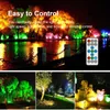 Lampes de pelouse LED Lumières RVB Étanche Paysage Projecteurs Changement de Couleur Jardin Télécommande IP68 Lumière Voie Extérieure