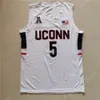 2024 Final 4 4 Patch UConn Huskies Basketball Trikot NCAA College Cam Spencer Alex Karaban Tristen Newton Donovan Clingan Castle Samson Johnson Sanogo Walker