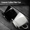 Coffee Filters Ceramics Filter Cup Holder Pour Over Espresso Dripper Baskets Percolator Reusable Cups Accessories 230327