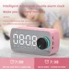 Klokken accessoires Andere HD Mirror LED Digitale wekker Electronic Snooze Smart Bluetooth -luidspreker Radio -bureaublad