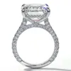 밴드 반지 패션 패션 실버 컬러 디자이너 약혼 결혼 반지를위한 푸른 손가락 드롭 배송 도매 선물 보석 R7993 Z0327