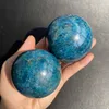 Andere thuisdecor 556cm Natural Blue Apatite Stone Sphere Crystal Reiki Healing Ball 1pc 230327