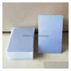 Sublimation Blanks Blank Metal Business Cards For Card White Sier Gold 0.24Mm Aluminum Name Gift Vip Drop Dhdfz