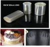 Bakvormen verstelbare mousse ring cakar surround film voering ringring mallen 3d ronde bakvorm keuken dessert decoratie gereedschap 230327