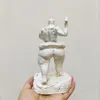 Tabletop Wine Racks Losing Weight Carved Sculpture Bodybuilding Figures Muscle Men Resin Statue Fitness Room Craftwork Decor Office Decoration Gift 230327