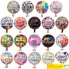 18 -дюймовый с днем ​​рождения воздушный шарик алюминиевая фольга воздушные шары гелиевые шарики милар шарики для KKD Decore Toys Globos