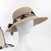 Yaz güneş koruma hasır şapka güneş şapka geniş ağzına kadar kötü kadın şapka bayan kap bowknot kurdele kız açık seyahat kapağı kadın kapağı hediye