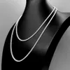 Zuanfa 2mm Sterling Silver S925 D Color VVS Hip Hop Tennis Necklace Moissanite Chain