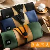 Pencil Bags Vintage Leather Pencil cases Student Artist Large Capacity Stationery Art Supplies 230327