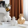 Vases corps humain comme Art Vase salon sec créatif lumière luxe céramique décoration Floral maison bureau ornements