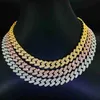 Custom Fine Necklace Hip Iced Out Vvs1 Lab Diamond 13mm 15mm 18mm Moissanite Cuban Link Chain