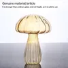 Vases Transparent Hydroponic Mushroom Bottle Flower Table Glass Vase Creative Home