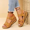 Sandaler Summer Wedge Sandals for Women 2023 Ny mode non slip strandskor kvinna lättviktig plattform sandalias mujer plus size z0325