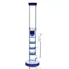 17 inch Glass Bong Smoking Water Pipe Honeycomb Percolator Hookah Dab Rig with 18mm 90 Degree Ash Catcher Tobacco Filter Pipes