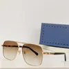 Новый дизайн моды Square Sunglasses 1289S Металлическая рама Простая и популярная стиль Универсальный наружный UV400 защита очков