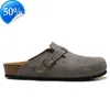 Sandali 2022 sandali firmati uomo donna pantofole scorrevoli Boston Soft Footbed Zoccoli Pelle scamosciata Cinturino con fibbia Scarpe Outdoor Indoor hombre