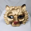 Partymasken Cartoon Tier Löwe Maske Vollgesicht Halbgesicht Golden Silber Schwarz Weiß Maske Halloween Maskerade Performance Requisiten Maske 230327