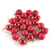 Décoration de fête 24pcs / pack de Noël Ornements d'arbre de Noël décorations BAUBLE BAUBLE SORTE Festival de Noël Festival Ornement Home Decor 7 couleurs