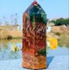 Other Home Decor Natural high quality Marine jasper quartz crystal wand Reiki healing household furnishings 230327