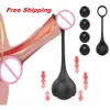 Masturbateurs Pénis Agrandisseur Balle Poids Civière Appareil D'exercice Améliorer Cintre Extender Cock Ring Mâle Chasteté Sex Toy Pénis Anneau pour Hommes 230327