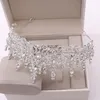 Bröllop smyckesuppsättningar barock kristall brud smycken uppsättningar för kvinnor mode tiaras örhängen halsband set bröllop krona halsband dubai juveler set 230325