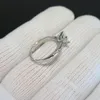 1CT Moissanite Ring for Women Sparkling Lab Grown Diamond Wedding Band S925 Solid Silver Jewelry Wholesale