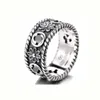 La nouvelle bague en argent sterling Gujia S925 de Designer 2023 est usée avec une gamme complète de bagues Daisy double g pour hommes et femmes