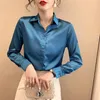 Women's Blouses 2023 White Shirts For Office Lady Work Women Clothing Long Sleeve Spring Autumn Tops Korean Fashion Polo-Neck