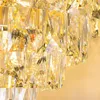 Ljuskronor lyxig atmosfär K9 Crystal Lamp Postmodern Light Living Room 2023 Belysning El Restaurant Chandelier